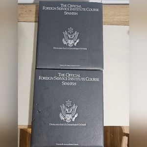 Vintage 1961 department of state Spanish course with cassette tapes